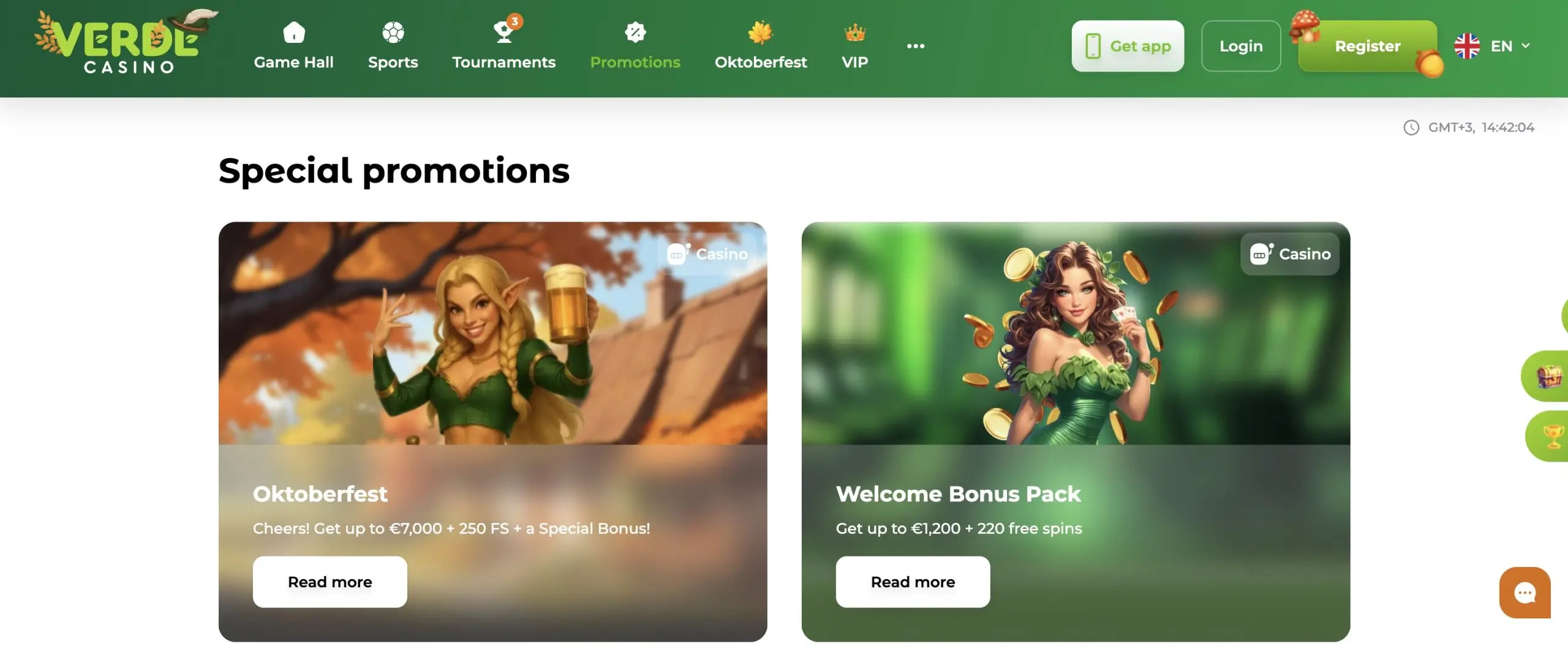 Verde Casino Online promo code